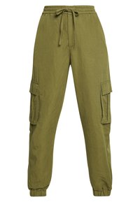 Urban Classics LADIES VISCOSE TWILL CARGO PANTS - Stoffhose - black/schwarz