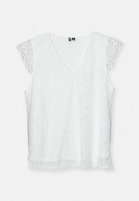 PCOLLINE VNECK - Marškinėliai su spaudiniu - cloud dancer