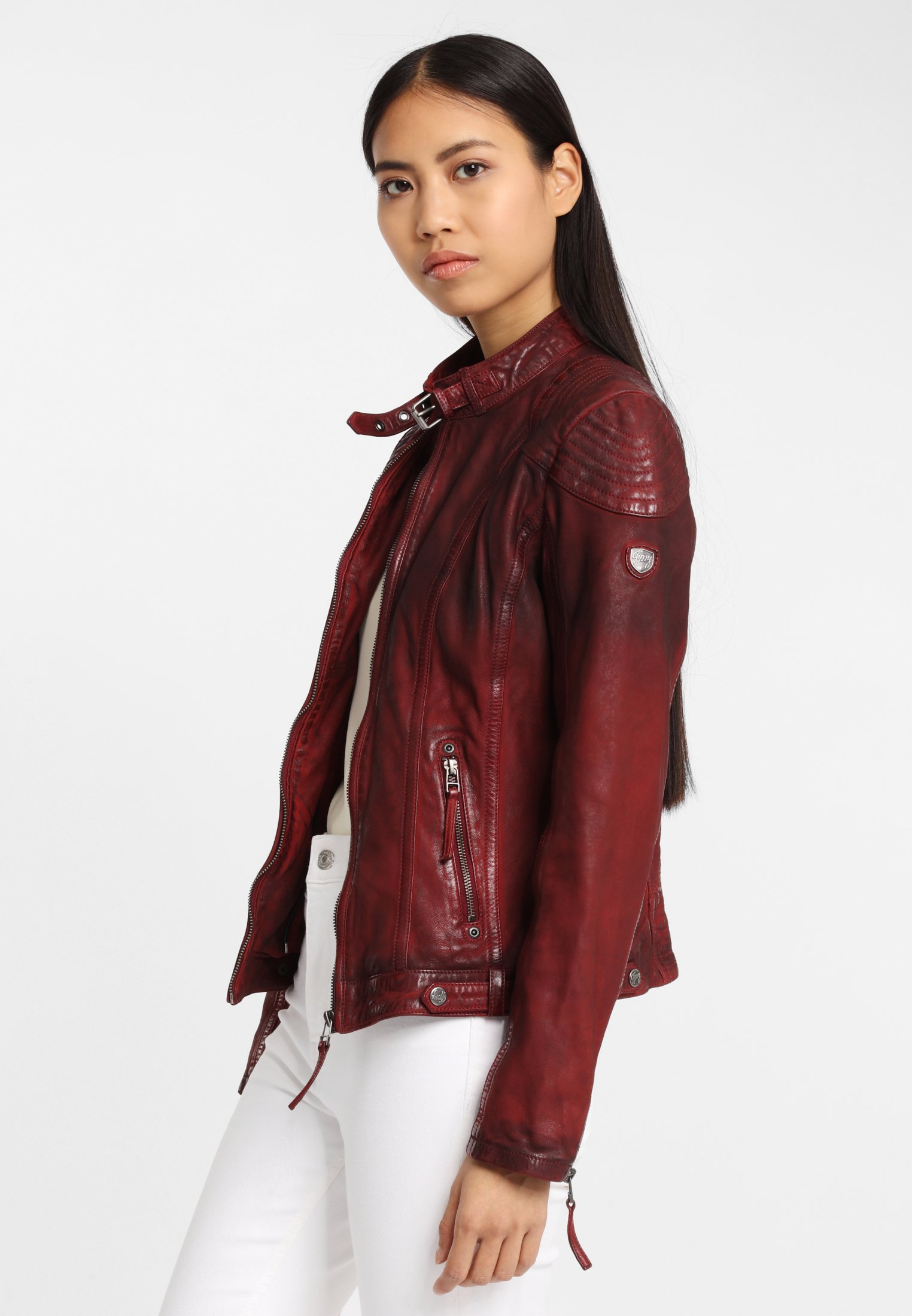 Gipsy CASCHA LAMOV Leren jas ox red Zalando.nl Gipsy ANGY Leren jas ox red Zalando.nl