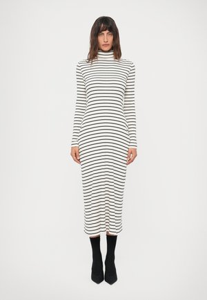 FRANCES DRESS IN STRIPE - Kampsunkleit - ecru/black