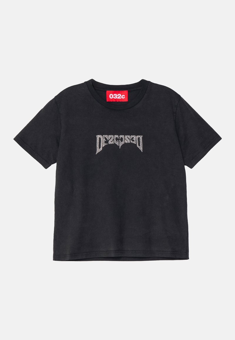 032c LUSTER FITTED UNISEX - Print T-shirt - faded black/anthracite 