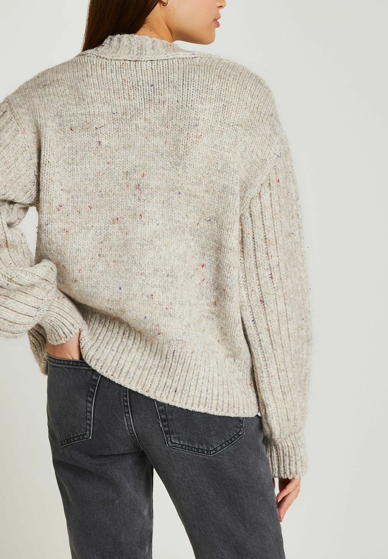Damen Kleider | River Island Strickjacke cream/beige - ZK86705 Damen Kleider | River Island Strickjacke cream/beige - ZK86705