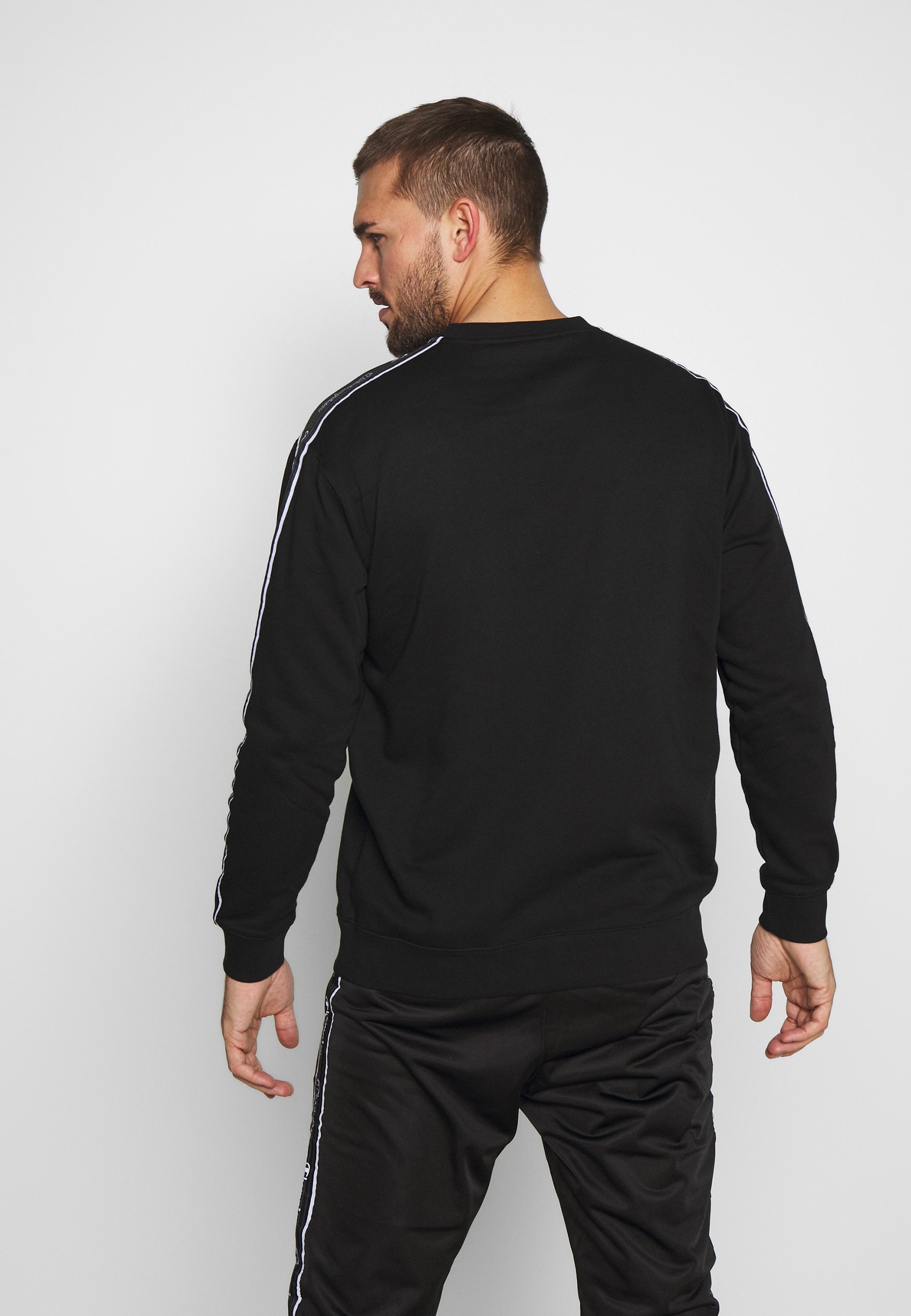 champion tape script crew sweatshirt