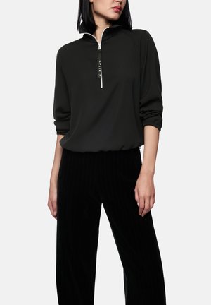 MIT ZIPPER UND TUNNELZUG - Blouse - black