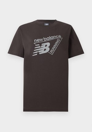 New Balance, CLASSIC LOGO - Μπλουζάκι με στάμπα - black cement