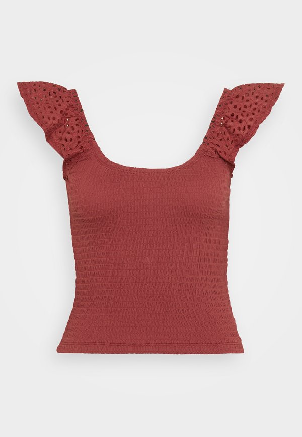 ONLGWEN LIFE SMOCK - Print T-shirt - ruby wine4