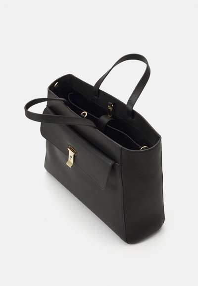 Bally LYDIA TOTES - Handbag - black/yelgold