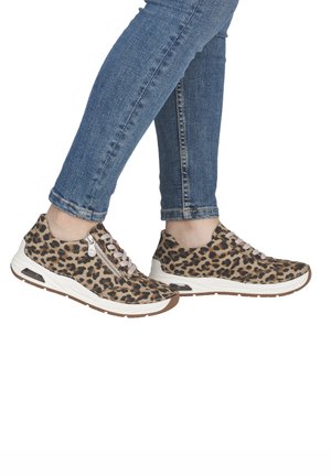 Rieker, RIEKER SCHNÜRSCHUHE 44500 - Trainers - animalprint