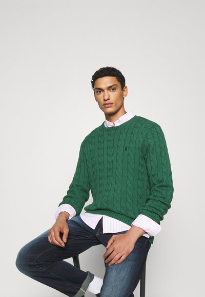 Polo Ralph Lauren CABLE-KNIT COTTON SWEATER - Camisola - verano green