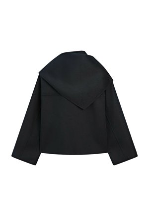 Massimo Dutti, SHORT SCARF DETAIL JACKET - Summer jacket - mottled dark blue
