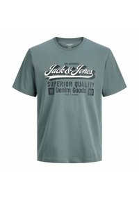 Jack & Jones 5 PACK - KURZARM RUNDHALS - T-shirt con stampa - weiß blau schwarz
