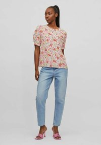 VILA Bluse - white alyssum