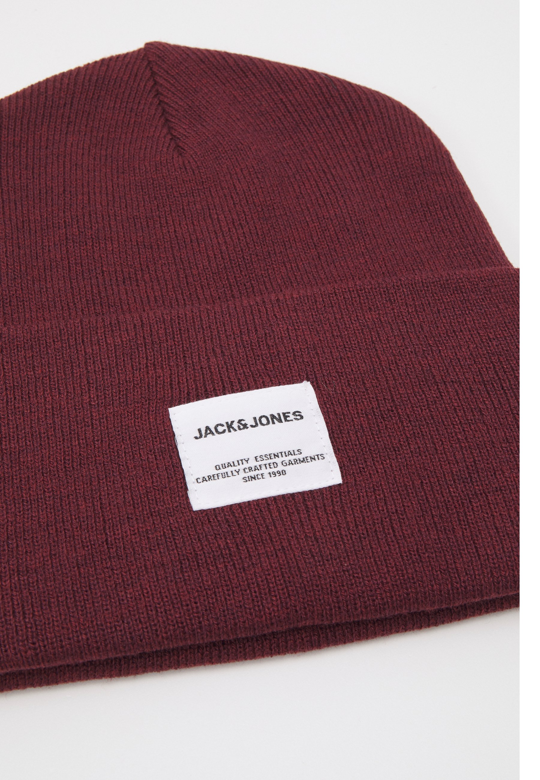 Bonnet Beanie JACK & JONES - Gris, Taille Unique - Logo Brodé - Pour Femmes, Style Décontracté