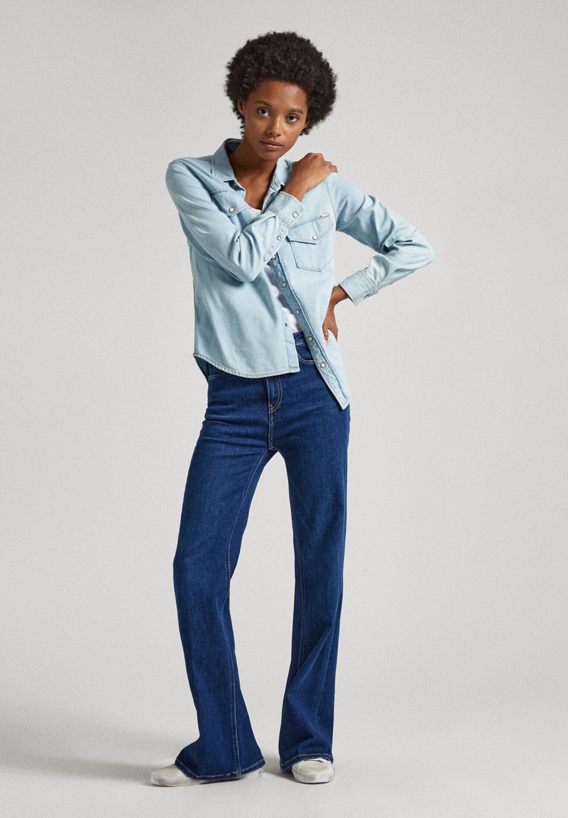 Pepe Jeans Flared Jeans donkerblauw denim