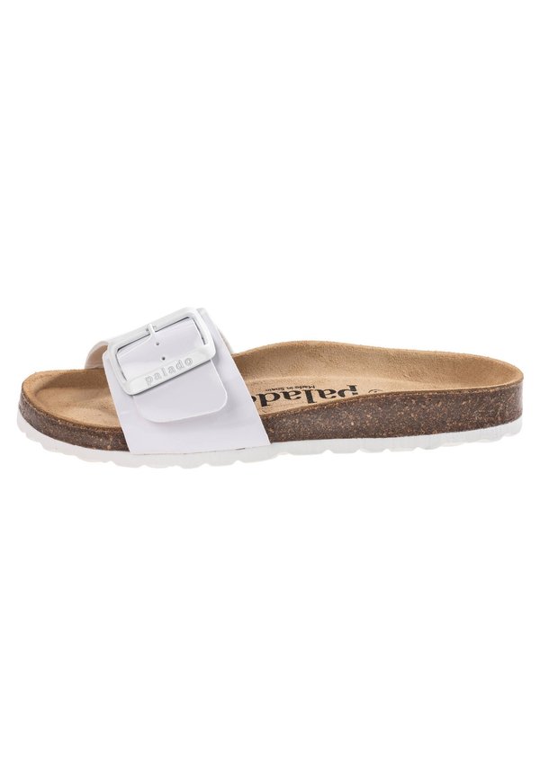 MALTA EGS - Pantolette flach - weiß lack