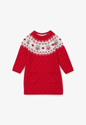 CHRISTMAS - Jumper dress - red