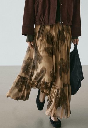 LONG PAISLEY - Jupe longue - brown