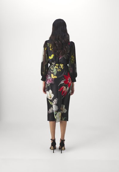 Alice + Olivia MAEVE MIDLENGTH SLIP SKIRT - Falda de tubo - black
