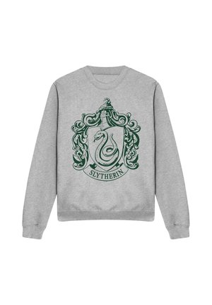 Cotton Soul, HARRY POTTER SLYTHERIN ONE COLOR CREST - Sweatshirt - mottled light grey