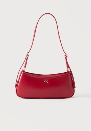 Calvin Klein, CK SMALL SHOULDER BAG - Kabelka - bordeaux wine