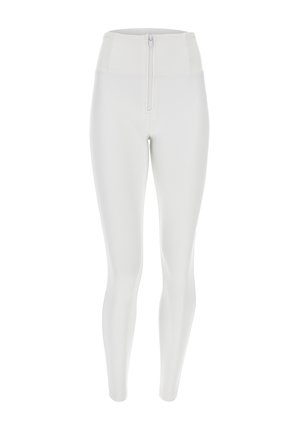 PUSH UP  VITA ALTA SUPERSKINNY ELLE - Pantalon classique - bianco