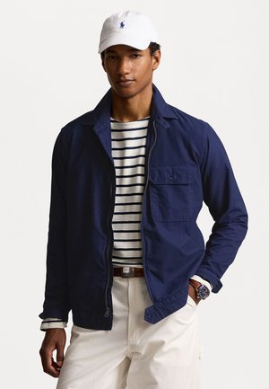 GARMENT DYED OXFORD OVERSHIRT - Sommerjakke - spring navy