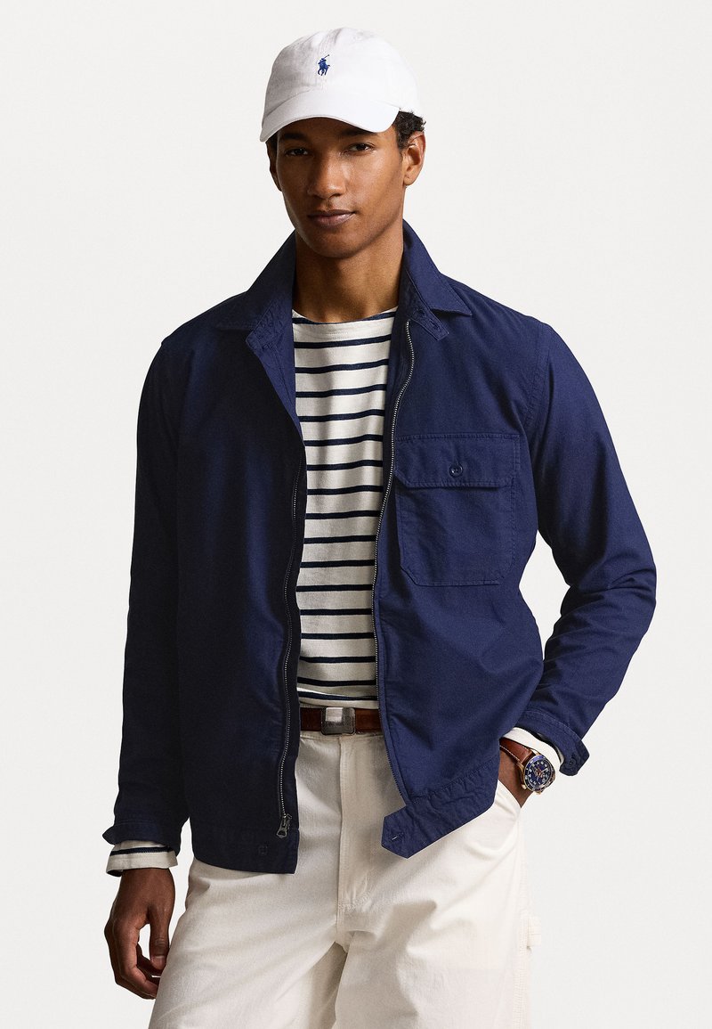 Polo Ralph Lauren GARMENT DYED OXFORD OVERSHIRT - Vasaras jaka - spring navy