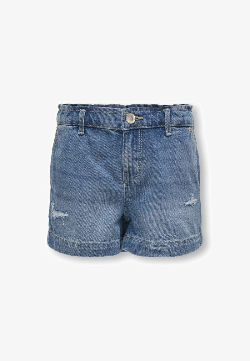 ONLY GIRLS WEITER BEINSCHNITT MITTLERE TAILLE - Shorts di jeans - light blue denim