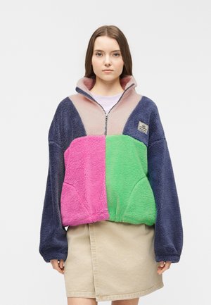 BLOCK PARTY  - Flísová bunda - navy