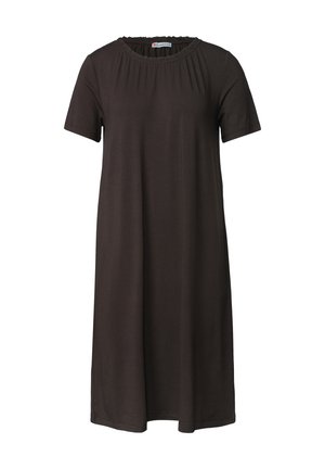 Street One, KNEE-LENGTH JERSEY DRESS WITH CREW NECK - T-Shirt-Kleid - black coffee