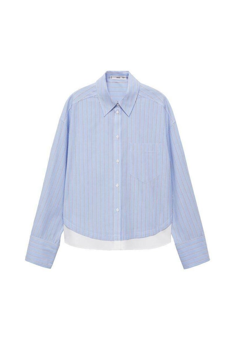 Mango Overhemdblouse lichtblauw Mango Overhemdblouse lichtblauw