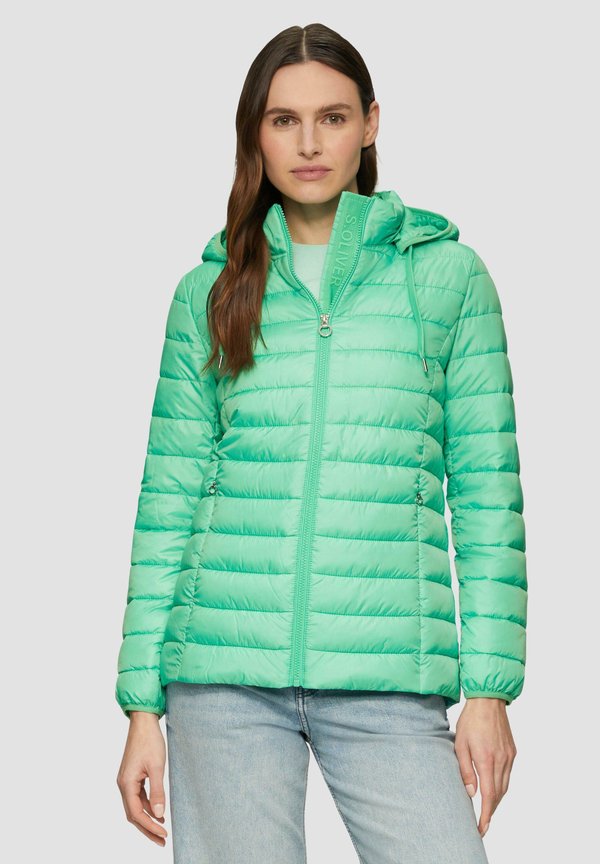 Wintermantel - limettengrün