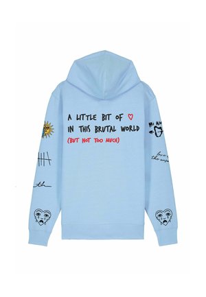 BRUTAL TATTOO EMBROIDERY UNISEX ZIPPED  - Zip-up sweatshirt - blue