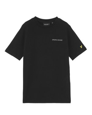SCRIPT EMBROIDERED - T-shirt basique - jet black