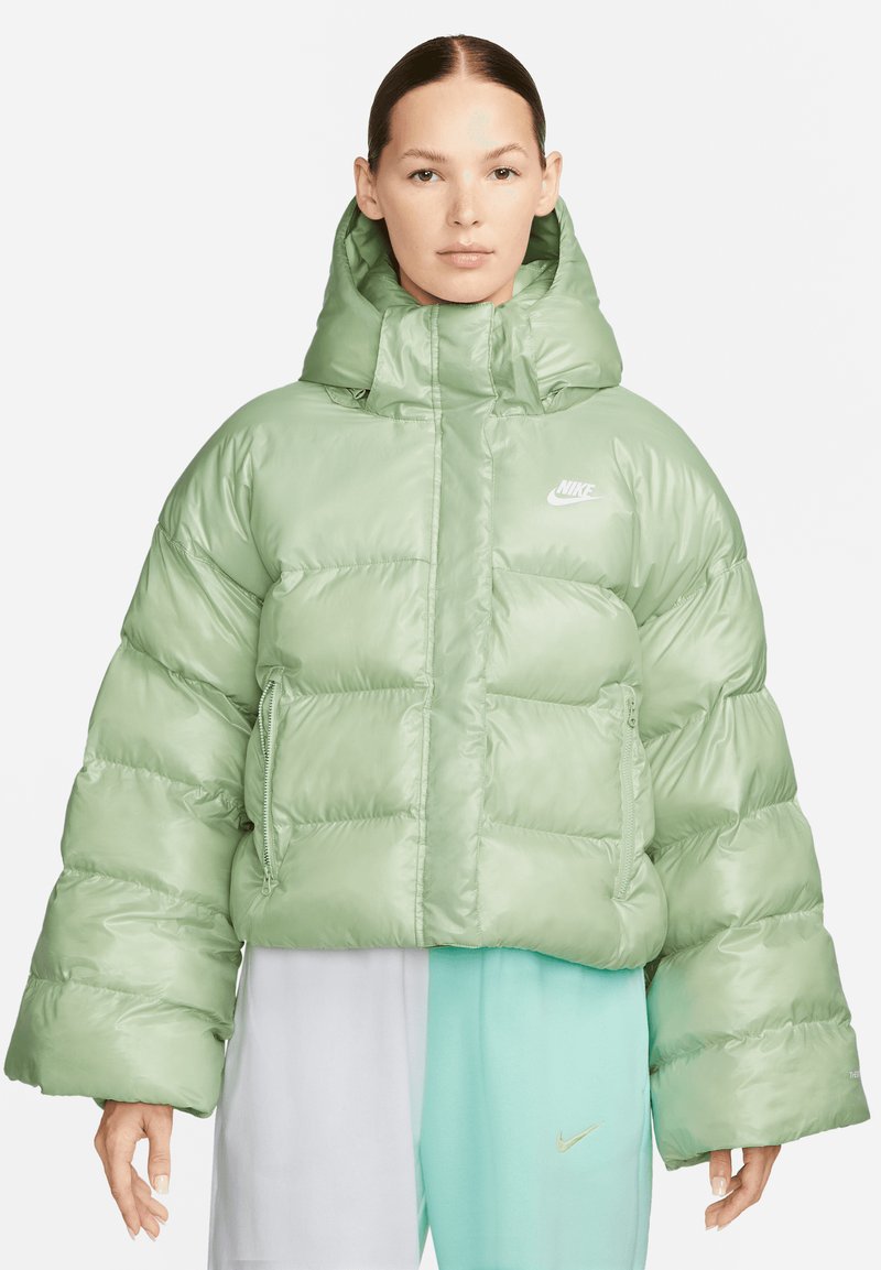 Nike Sportswear - W NSW TF SYNFL CITY HD JKT - Chaqueta de invierno - honeydew/white, Ampliar