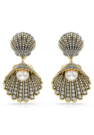 IDYLLIA CLIP EARRINGS CRYSTAL PEARL SHELL - Ohrringe - white