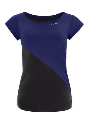 Winshape FUNCTIONAL SOFT AND LIGHT TANK - T-shirt print - dark blue black