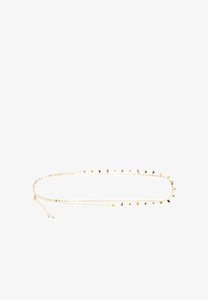 Bershka, MEDAL AND STONE WAIST CHAIN PACK - Chaîne corporelle - gold-coloured