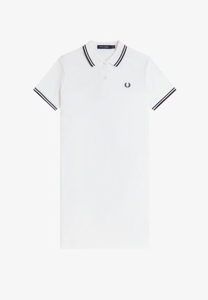 Fred Perry, TWIN TIPPED FRED PERRY DRESS - Vestido de tubo - snow white/navy
