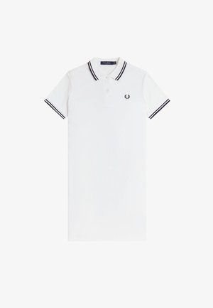 Fred Perry, TWIN TIPPED FRED PERRY DRESS - Vestido de tubo - snow white/navy