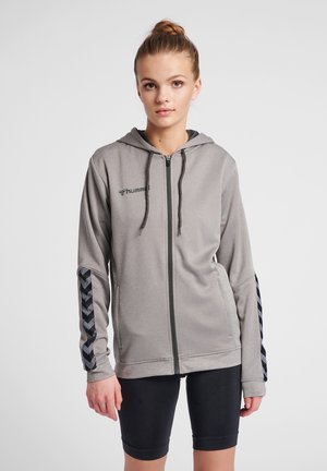 Hummel HMLAUTHENTIC  - Striktrøje - grey melange