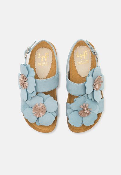 Il Gufo SHOES - Sandaalit nilkkaremmillä - aqua/biege