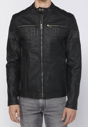 Kunstlederjacke - black