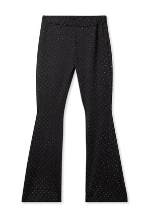 CON BORCHIE - Leggings - nero