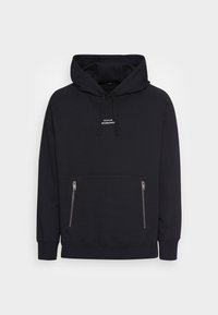 BOX HOODY - Camisola com fecho - black