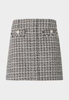 DAPHNEE MINI  - A-linjainen hame - black/white