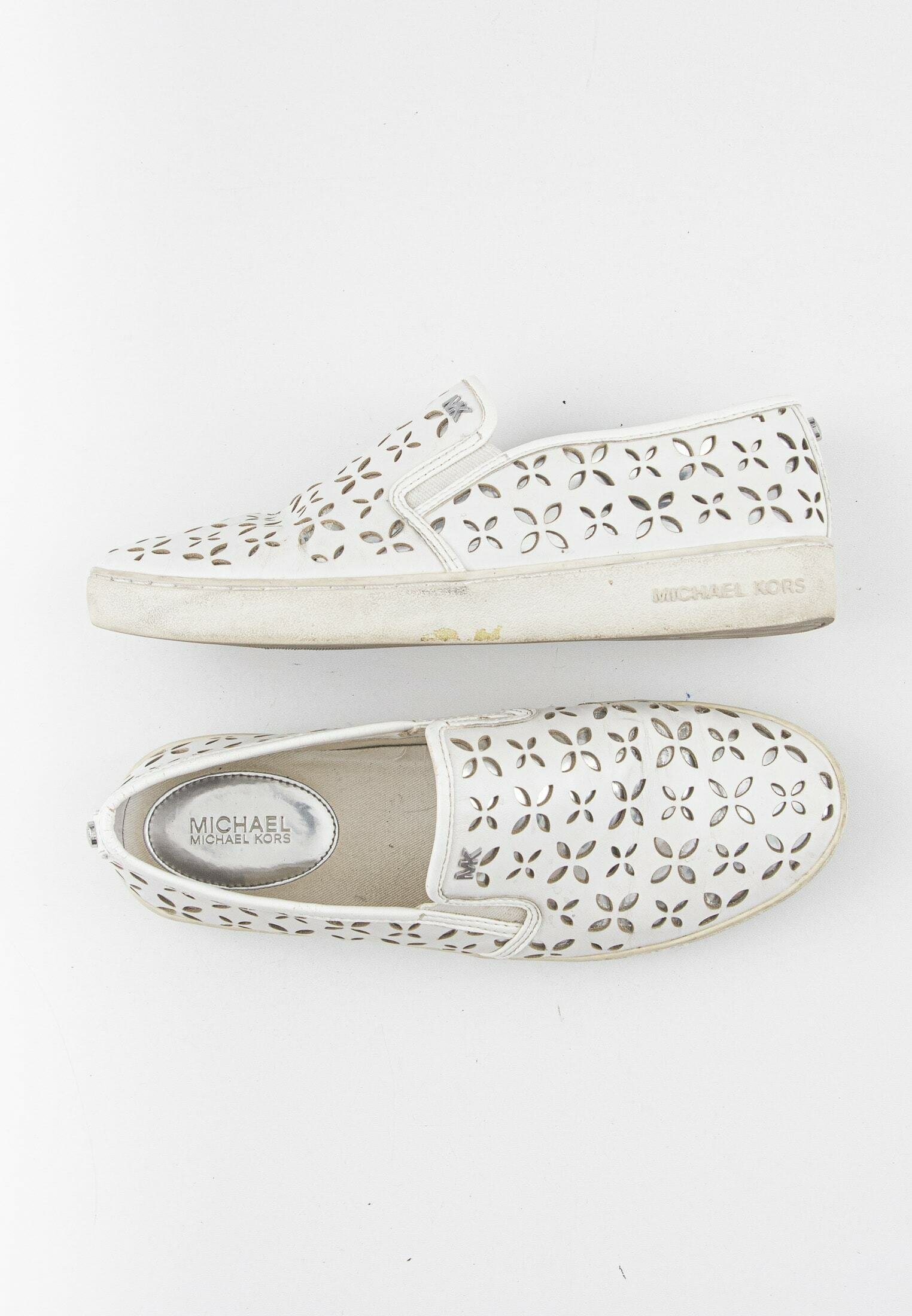 MICHAEL Michael Kors Instappers - white/wit - (Pre-owned) - Zalando.nl