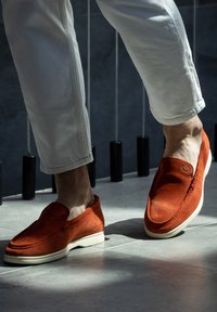 Finsbury Mocassins - rouge brique