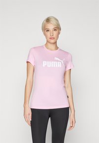Puma LOGO TEE  - Camiseta estampada - pink lilac