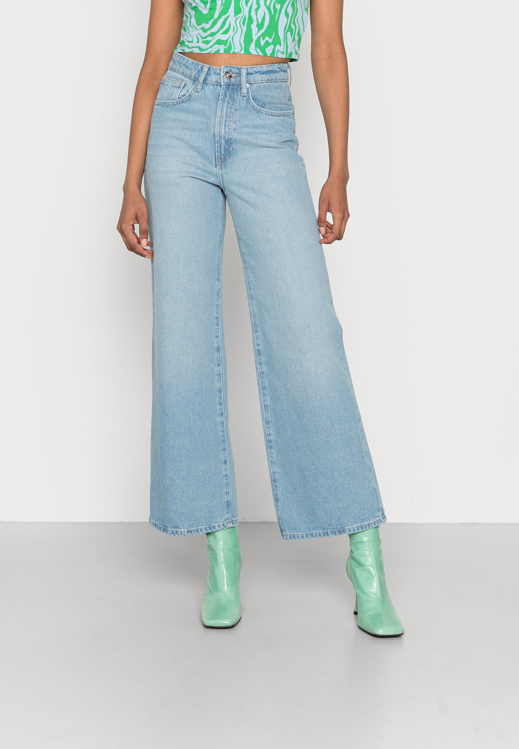 ONLY ONLHOPE HW WIDE - Jeans baggy - light blue denim/blu - Zalando.it